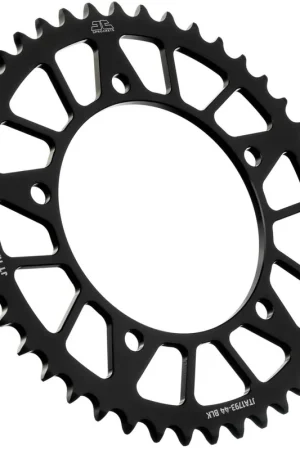 Gereduceerde Prijs JT SPROCKETS - REAR RACELITE ALU 44T BLACK, 520 - Sprockets - Lichtgewicht en duurzaam